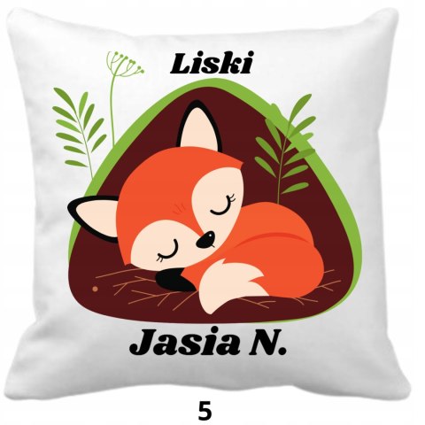 PODUSZKA DLA DZIECKA Z GRAFIKĄ IMIENIEM RÓŻNE WZORY 40x40