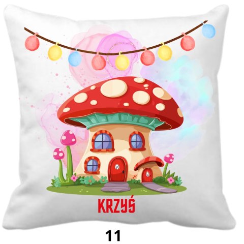 PODUSZKA DLA DZIECKA Z GRAFIKĄ IMIENIEM RÓŻNE WZORY 40x40