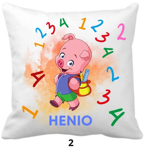 PODUSZKA DLA DZIECKA Z GRAFIKĄ IMIENIEM RÓŻNE WZORY 40x40