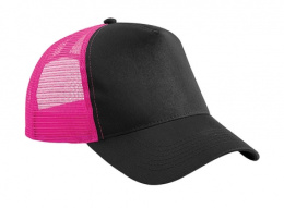 CZAPKA BEECHFIELD TRUCKER CZARNO-RÓŻOWA