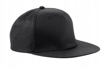 CZAPKA RAPERSKA Z DASZKIEM SNAPBACK BEECHFIELD 5 PANELI CZARNA