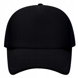CZAPKA Z DASZKIEM TRUCKER Z SIATECZKĄ 5 PANELI JHK CZARNA