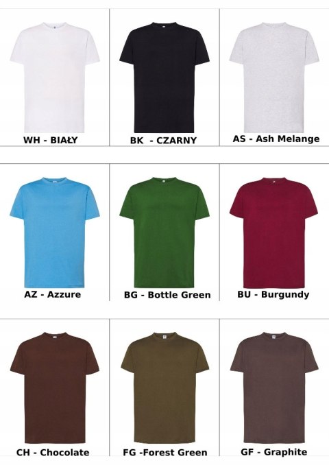 T-SHIRT MĘSKI BAWEŁNIANY JHK CZARNY ROZMIAR XL T-SHIRT MĘSKI BAWEŁNIANY JHK CZARNY ROZMIAR XL