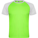 KOSZULKA SPORTOWA KONTRASTOWA ZIELONA FLUO