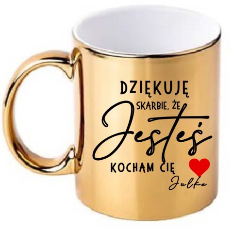 KUBEK ZŁOTY Z NADRUKIEM DEDYKACJĄ NA WALENTYNKI DLA ZAKOCHANYCH RÓŻNE WZORY KUBEK ZŁOTY Z NADRUKIEM DEDYKACJĄ NA WALENTYNKI DLA ZAKOCHANYCH RÓŻNE WZORY