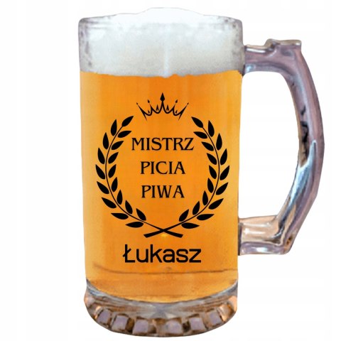 KUFEL SZKLANY Z WŁASNYM NADRUKIEM NA PREZENT RÓŻNE GRAFIKI 500 ml KUFEL SZKLANY Z WŁASNYM NADRUKIEM NA PREZENT RÓŻNE GRAFIKI 500 ml
