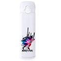 TERMOS SPORTOWY Z WŁASNYM NADRUKIEM RÓŻNE WZORY 450 ml