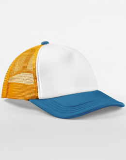 CZAPKA BEECHFIELD RETRO TRUCKER BIAŁO-NIEBIESKO-ŻÓŁTA
