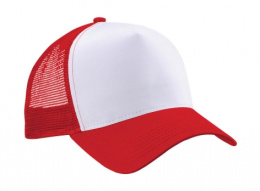CZAPKA BEECHFIELD TRUCKER BIAŁO-CZERWONA