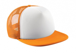 CZAPKA BEECHFIELD VINTAGE TRUCKER BIAŁO-POMARAŃCZOWA