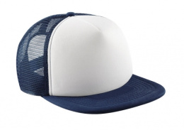 CZAPKA BEECHFIELD VINTAGE TRUCKER BIAŁO-GRANATOWA