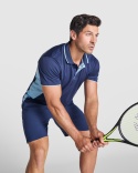 KOSZULKA SPORTOWA POLO BIAŁO-CZARNA