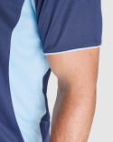 KOSZULKA SPORTOWA POLO BIAŁO-CZARNA