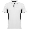 KOSZULKA SPORTOWA POLO BIAŁO-CZARNA