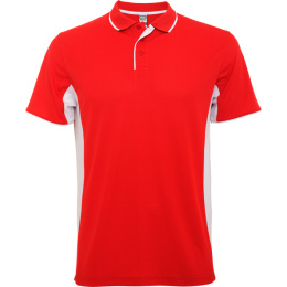 KOSZULKA SPORTOWA POLO CZERWONO-BIAŁA