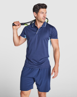 KOSZULKA SPORTOWA POLO CZARNO-ZIELONA