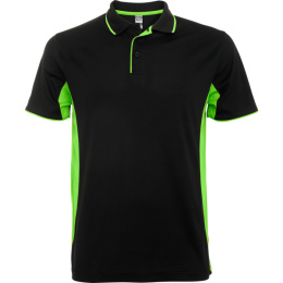 KOSZULKA SPORTOWA POLO CZARNO-ZIELONA