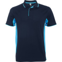 KOSZULKA SPORTOWA POLO GRANATOWO-NIEBIESKA