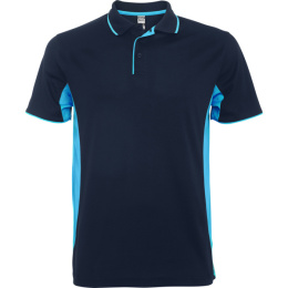 KOSZULKA SPORTOWA POLO GRANATOWO-NIEBIESKA