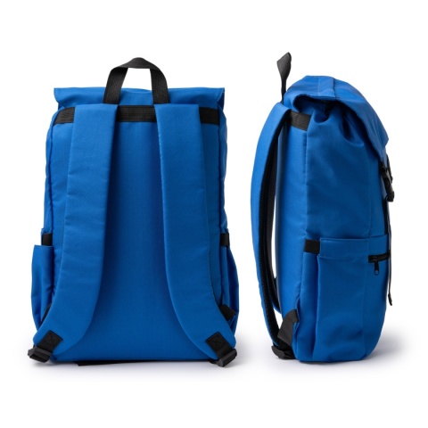 PLECAK RPET Z KLAPĄ NIEBIESKI SOLAP