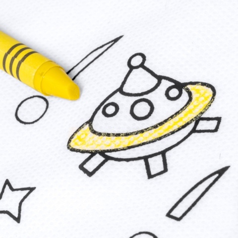 WOREK DZIECIĘCY DO KOLOROWANIA Z KREDKAMI