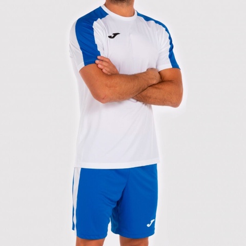 KOSZULKA JOMA ACADEMY III BIAŁA Z NIEBIESKIM