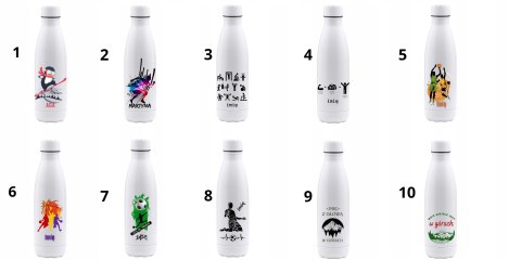 BUTELKA SPORT WATER Z WŁASNYM NADRUKIEM LOGO RÓŻNE WZORY 800 ML