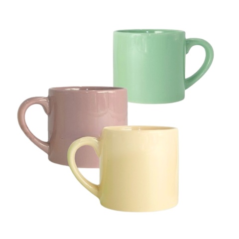 FILIŻANKA MINI DE LUX, RÓŻNE KOLORY, Z NADRUKIEM, Z LOGO 200 ml