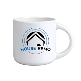 KUBEK KAWOWY BOSS BIAŁY Z WŁASNYM NADRUKIEM LOGO 350 ml