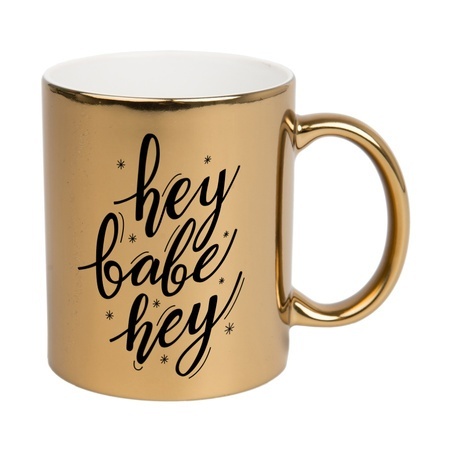 KUBEK METALIC Z NADRUKIEM BŁYSZCZĄCY RÓŻNE KOLORY 330 ml