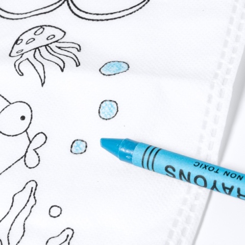 TORBA DZIECIĘCA Z WZOREM DO KOLOROWANIA Z KREDKAMI