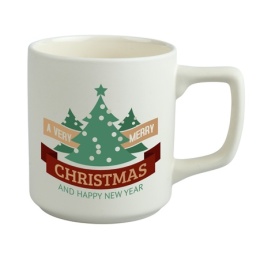 KUBEK KAWOWY CREAM BIAŁY Z WŁASNYM NADRUKIEM LOGO 360 ml