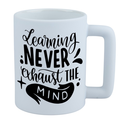 KUBEK MATOWY LEO Z NADRUKIEM, LOGO, RÓŻNE KOLORY 400 ml