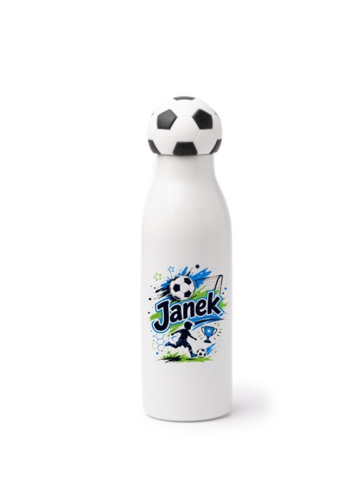 BUTELKA TERMICZNA SPORTOWA FAFIK Z NADRUKIEM 550 ML