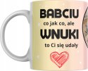 KUBEK KOLOROWY DLA BABCI DZIADKA ZE ZDJĘCIEM TEKSTEM RÓŻNE WZORY