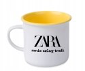 KUBEK RETRO Z TWOIM NADRUKIEM LOGO ŻÓŁTY 250 ml