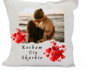PODUSZKA LINEN Z WŁASNYM NADRUKIEM DLA PAR RÓŻNE WZORY 40x40